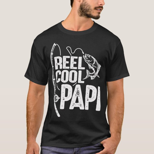 Echt cooler Papi lustiger Angler-Opa T-Shirt (Vorderseite)