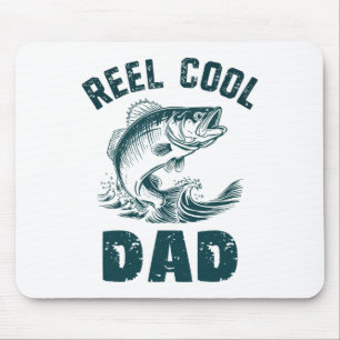 Echt cooler Vater Angel-Opa im Vintage-Stil Daddy Mousepad