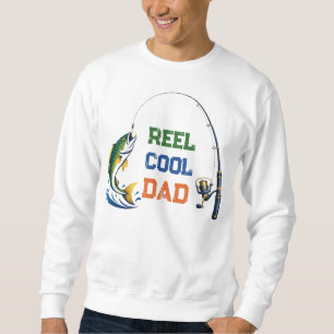 Echt cooler Vater-Angeln Pun Lustiges Vatertagsges Sweatshirt