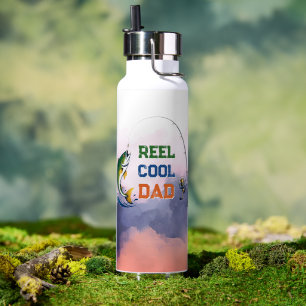 Echt cooler Vater-Angelscherz Lustiges Vatertagsge Trinkflasche