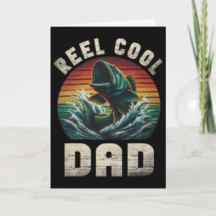 Echt cooler Vater Angelvater Vatertag Angler Karte