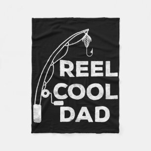 Echt cooler Vater Angler Vatertag Shirt 1 Fleecedecke