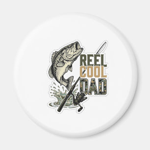 Echt cooler Vater Bassangeln Vintage Gravur Design Magnet