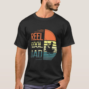 Echt cooler Vater Daddy Happy Father Day Fischer E T-Shirt