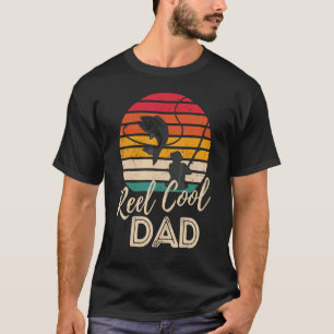 Echt cooler Vater Fischer Papa Vatertag Fischen T-Shirt