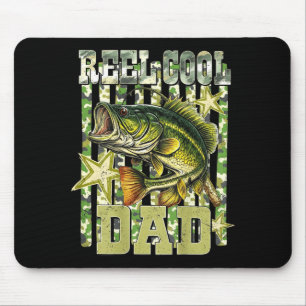 Echt cooler Vater lustiger Angelbarsch (auf dem Rü Mousepad