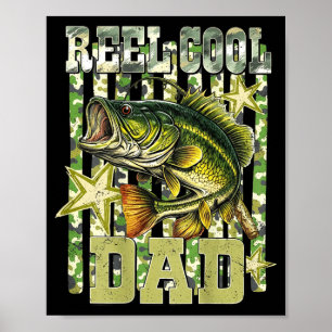 Echt cooler Vater lustiger Angelbarsch (auf der Rü Poster