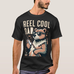 Echt cooler Vater lustiger Bär Angel Pun Papa Vate T-Shirt