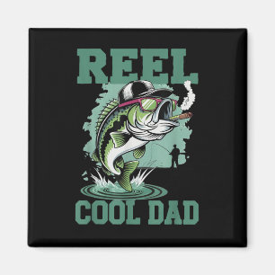 Echt cooler Vater Papa Angeln Fischer Fischliebhab Magnet