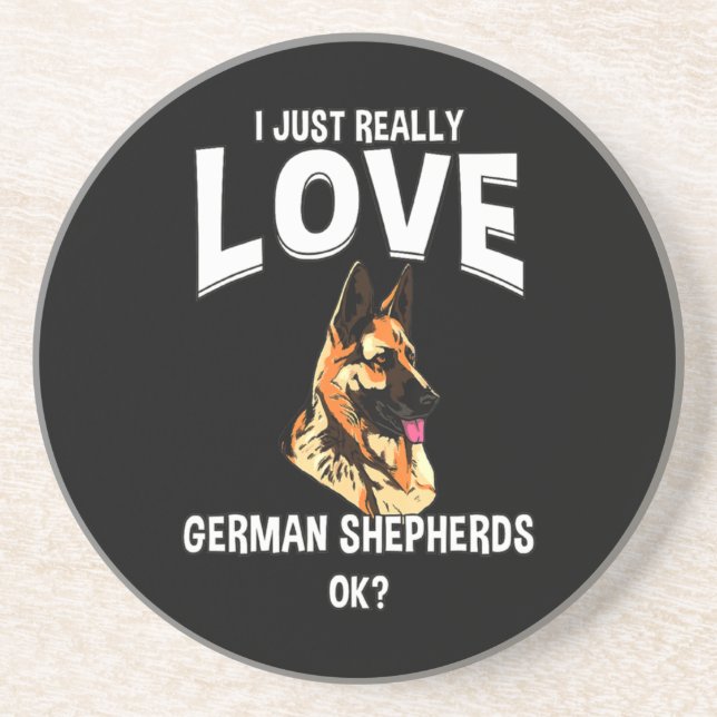 Echt Liebe Deutsche Hirten Getränkeuntersetzer (Vorne)