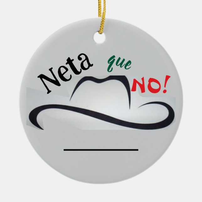 Echt nicht! keramik ornament (Vorne)