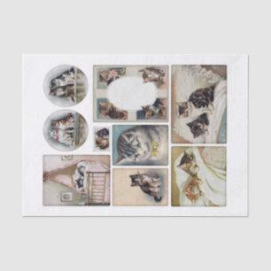 Echt (nicht KI) Vintage H. Maguire (1860-1909) Seidenpapier