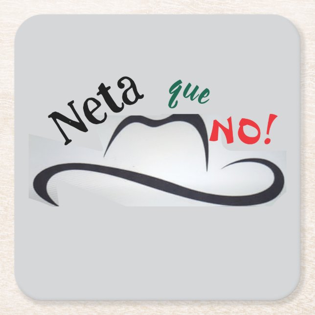 Echt nicht! rechteckiger pappuntersetzer (Vorderseite)