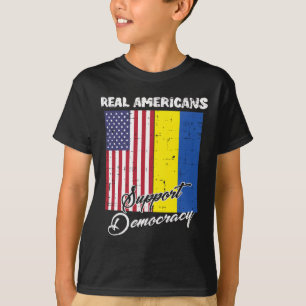 Echte Amerikaner unterstützen die Demokratie, US-U T-Shirt