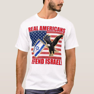 Echte Amerikaner verteidigen Israel T-Shirt