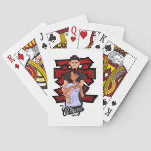 Echte Anime-Kunst 2003 Chicago-Style Poker-Karten. Spielkarten