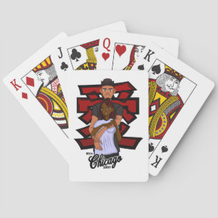 Echte Anime-Kunst 2003 Chicago-Style Poker. Spielkarten