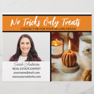 Echte Anwesen Agent orange Halbkugel Herbst Flyer