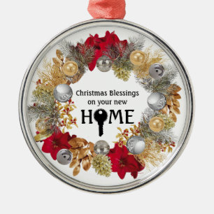 Echte Anwesen Agent Schließung Geschenk Weihnachts Ornament Aus Metall