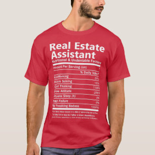 Echte Anwesen Assistant Ernährung und unbestritten T-Shirt