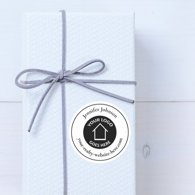 Echte Anwesen-Firma hinzufügen Sie Ihr Logo benutz Runder Aufkleber (Von Creator hochgeladen)