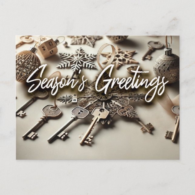 Echte Anwesen Postkarte - Saisongruss (Vorderseite)