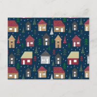 Echte Anwesen Weihnachts-Haus-Pattern Urlaub