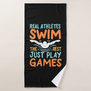 Echte Athleten Swim Badehandtuch