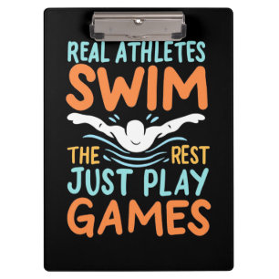 Echte Athleten Swim Klemmbrett