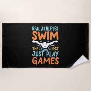 Echte Athleten Swim Strandtuch