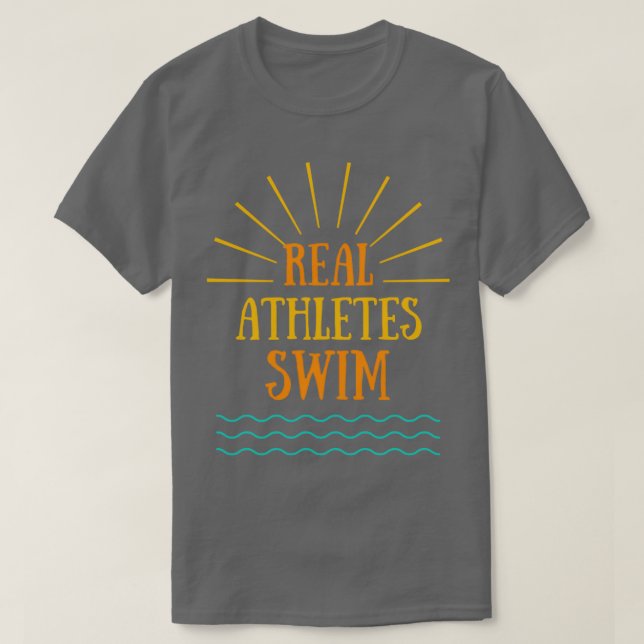 Echte Athleten Swim T-Shirt (Design vorne)