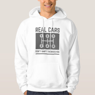 Echte Autos drehen sich nicht um Hoodie