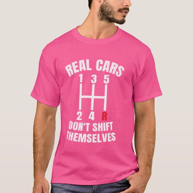 Echte Autos verschieben sich nicht Auto Racing, Dr T-Shirt (Vorderseite)