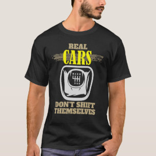 Echte Autos wechseln sich nicht selbst mit einem m T-Shirt