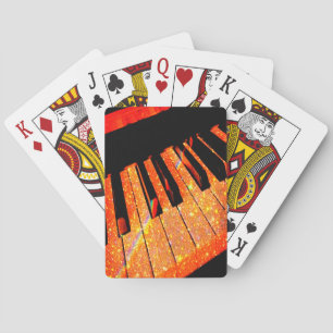 Echte Coole Glittering Piano Playing Cards Spielkarten
