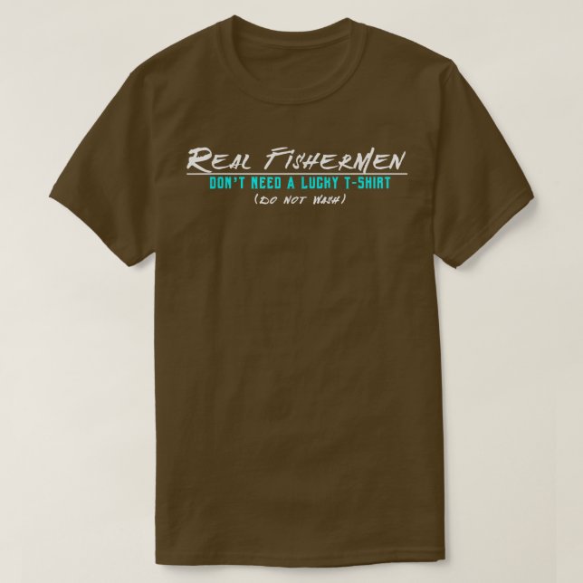 Echte Fische Männer glücklich T-Shirt (Design vorne)