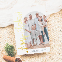 Echte Folie | Foto Arch & Gold Herz Folien Feiertagskarte