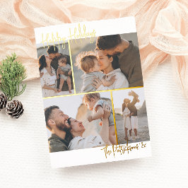 Echte Folie | Handschrift 4 Weihnachten im Mehrfam Folien Feiertagskarte