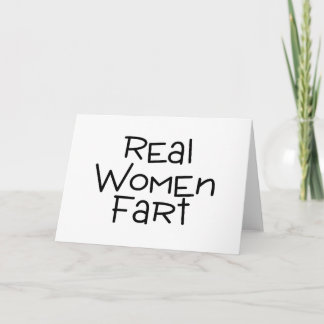 Echte Furz für Frauen Karte