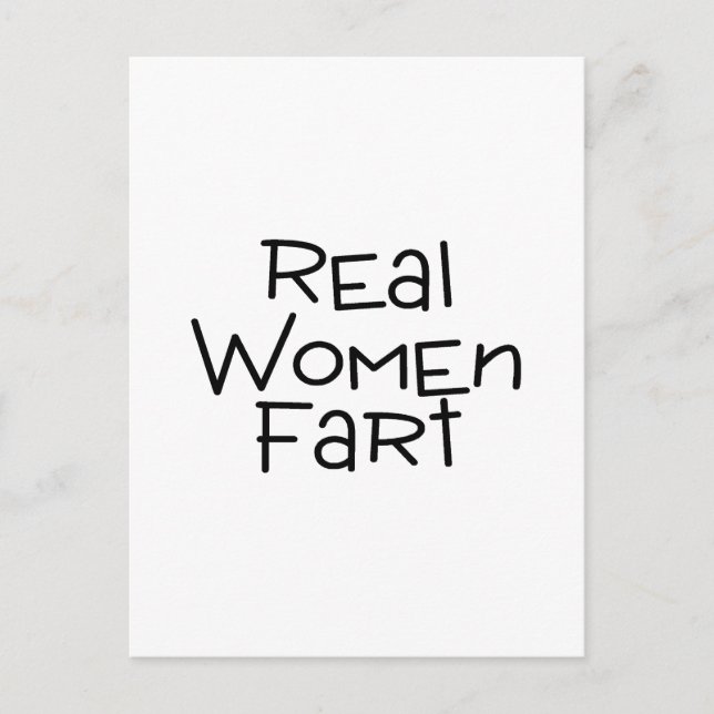Echte Furz für Frauen Postkarte (Vorderseite)