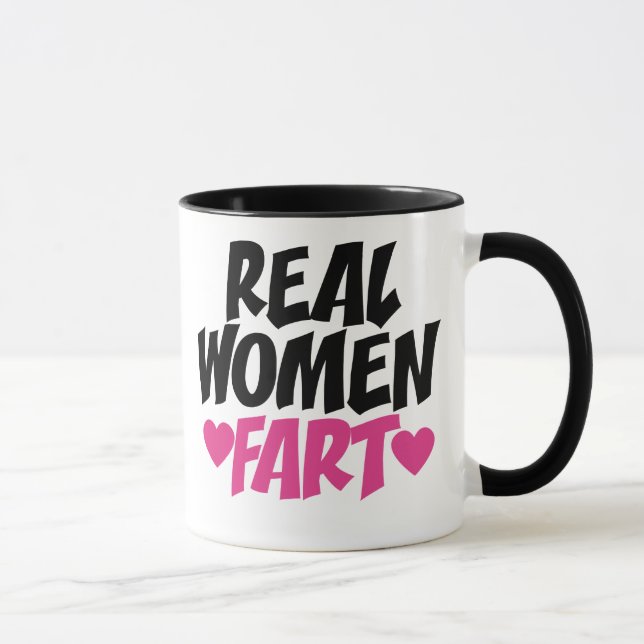 Echte Furz für Frauen Tasse (Rechts)