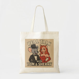 Echte Gespräche mit Tom und Sherry Cartoon-Tasche Tragetasche