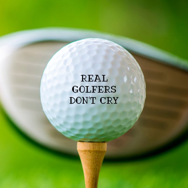 Echte Golfer weinen nicht lustig Golfball (Von Creator hochgeladen)