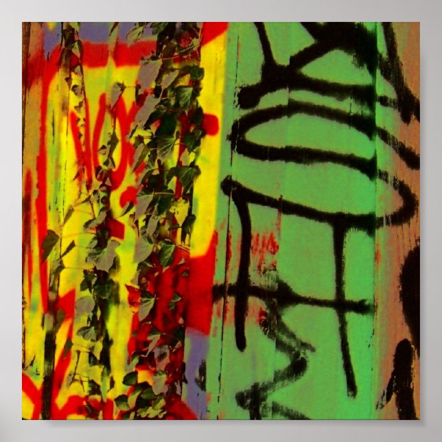 echte Grafitti-Kunst Poster (Vorne)