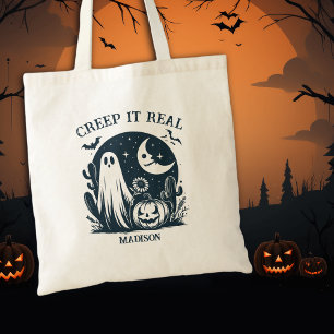 Echte Halloween-Geister Tragetasche