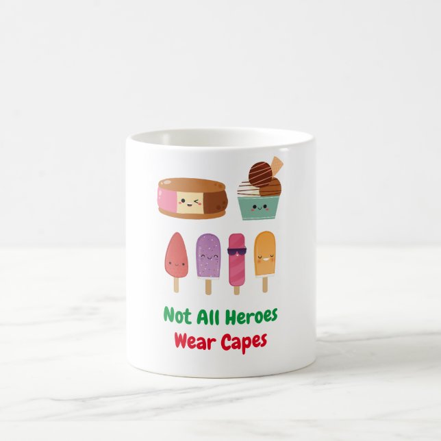 Echte Helden : Eisdielen Kaffeetasse (Mittel)