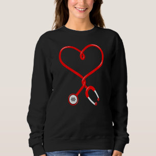 Echte Helden tragen Stethoskope für Krankenschwest Sweatshirt
