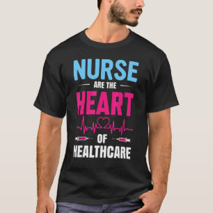 Echte Helden versorgen das Herz des Gesundheitsmot T-Shirt