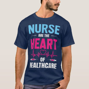 Echte Helden versorgen das Herz des Gesundheitsmot T-Shirt