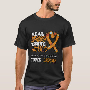 Echte Helden werden Engel - Leukämie Bewusstsein T-Shirt